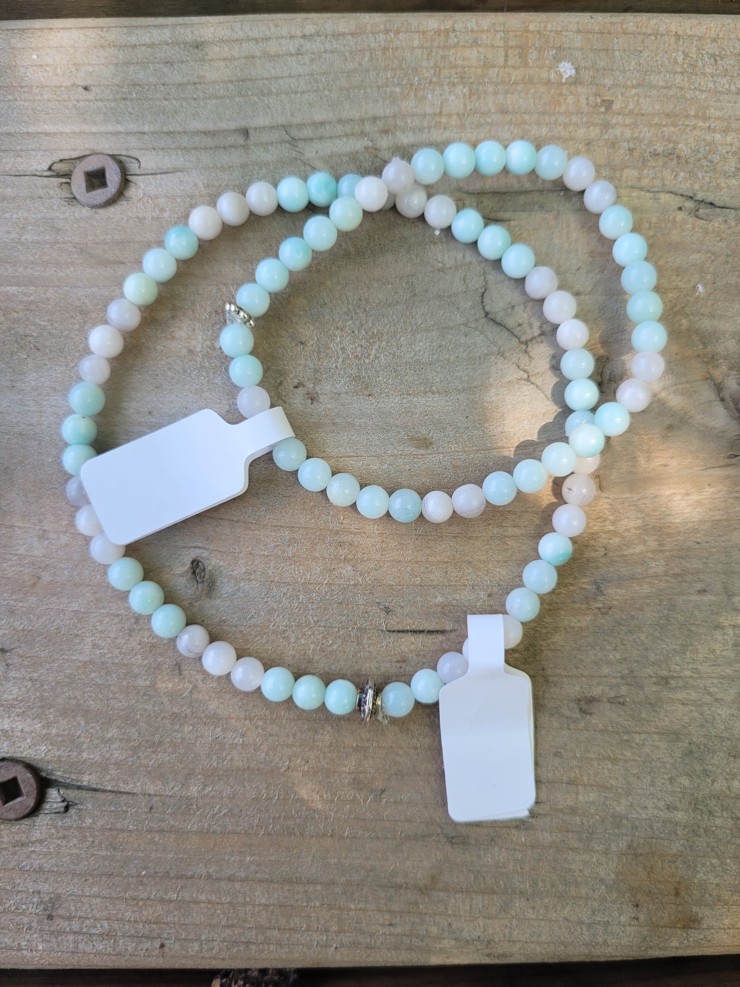 White Agate & Aquamarine