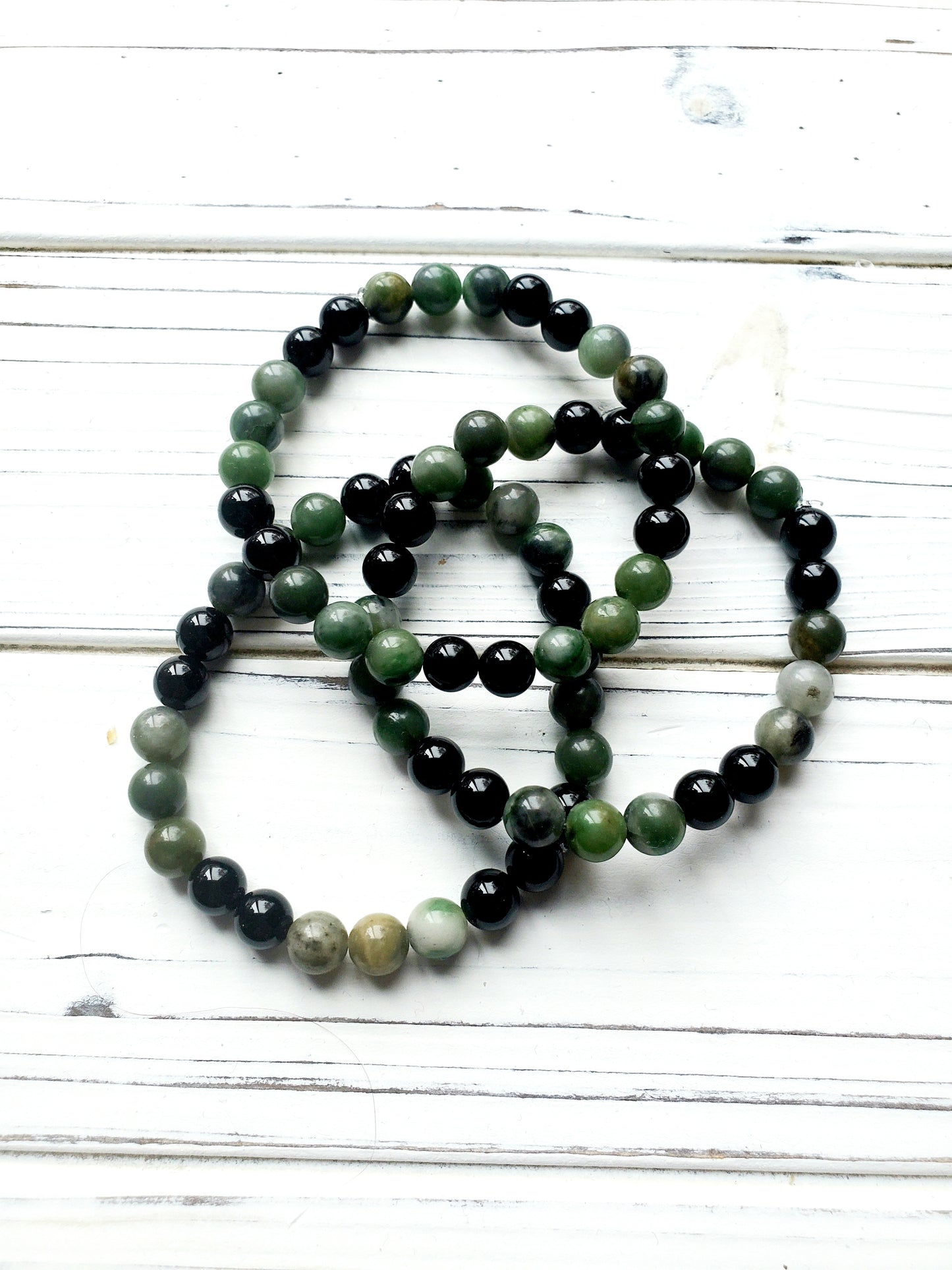 African Jade & Black Tourmaline